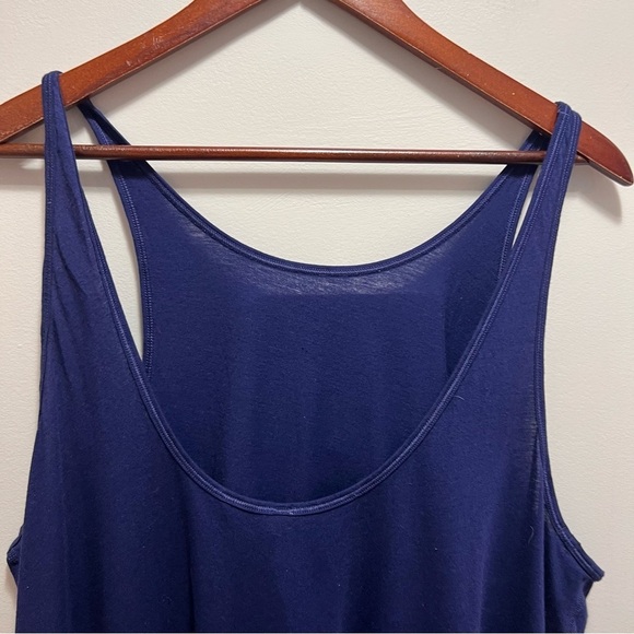 Lululemon Blue Scoop Neck Modal Pima Cotton Lightweight Tank Top Size 12 - Picture 3 of 8
